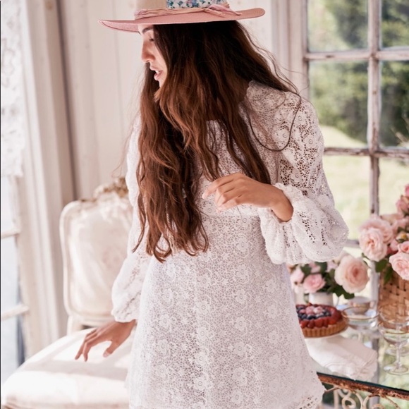 LoveShackFancy lace dress! Boho! Perfect day or night, even wedding dress! - Picture 2 of 6